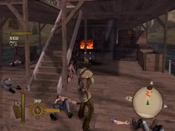 Gun screen shot game playing